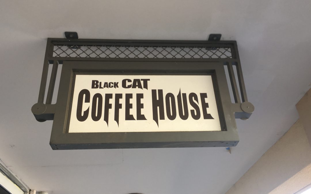 Black Cat Coffee House where the local cool cats go.