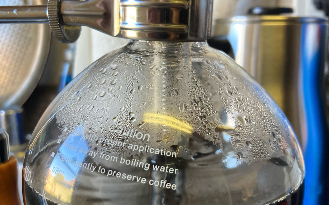 Coffee Siphon, a lab gimmick that really works.